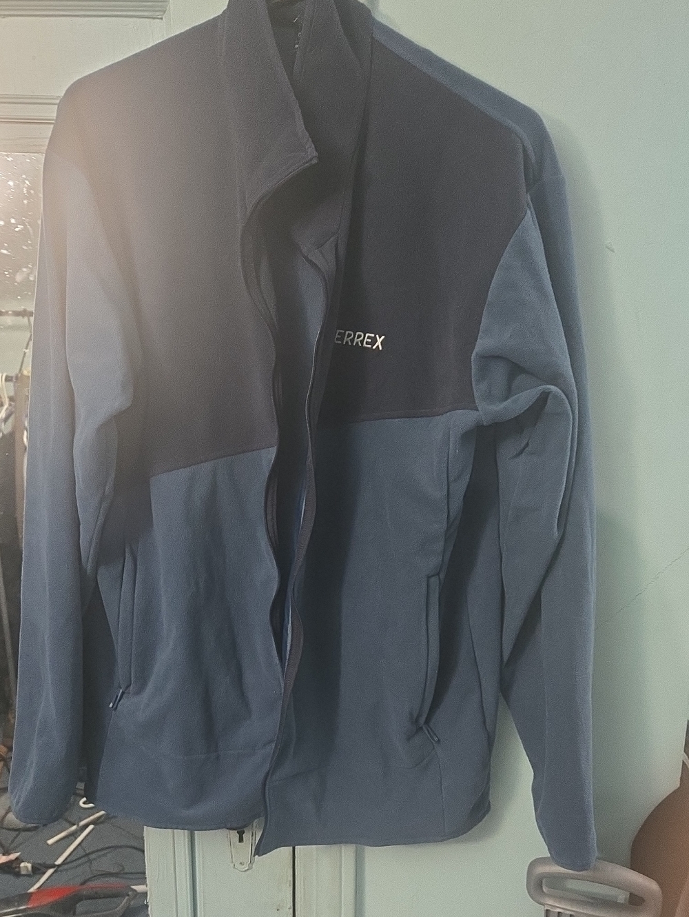 adidas TERREX Two-Tone Blue Performance Fleece Jacket